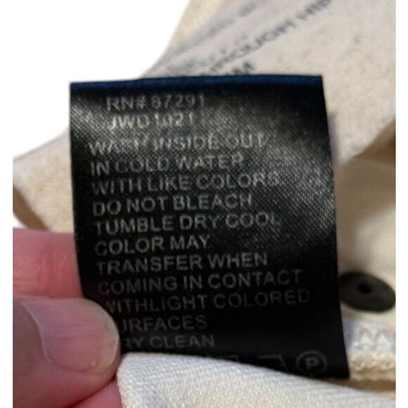 Not For Sale Johnny Was Jeans Women 28 Off White Cropped Boyfriend Stretch Denim - Picture 12 of 13